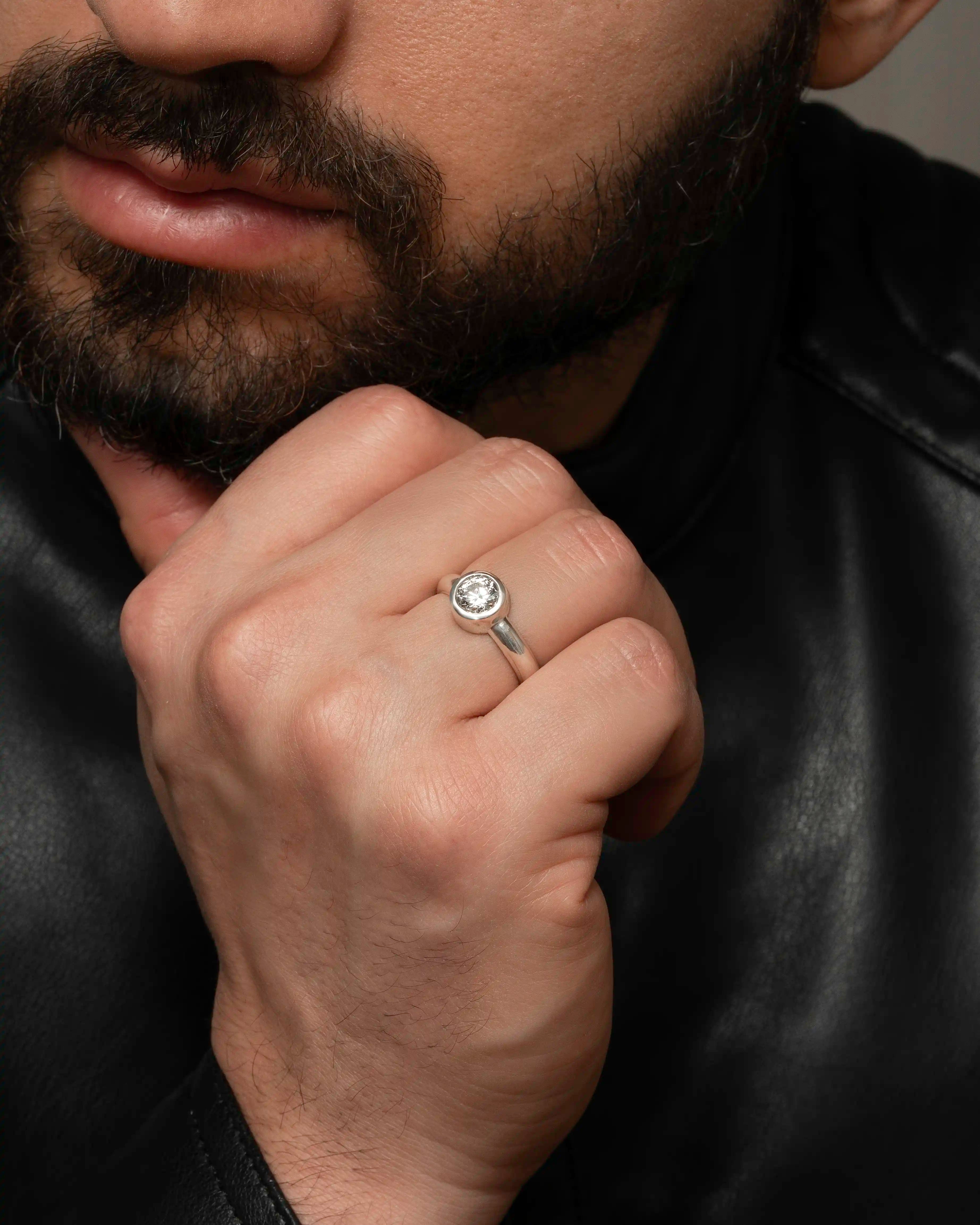 Anel Aspen - Diamante 1ct