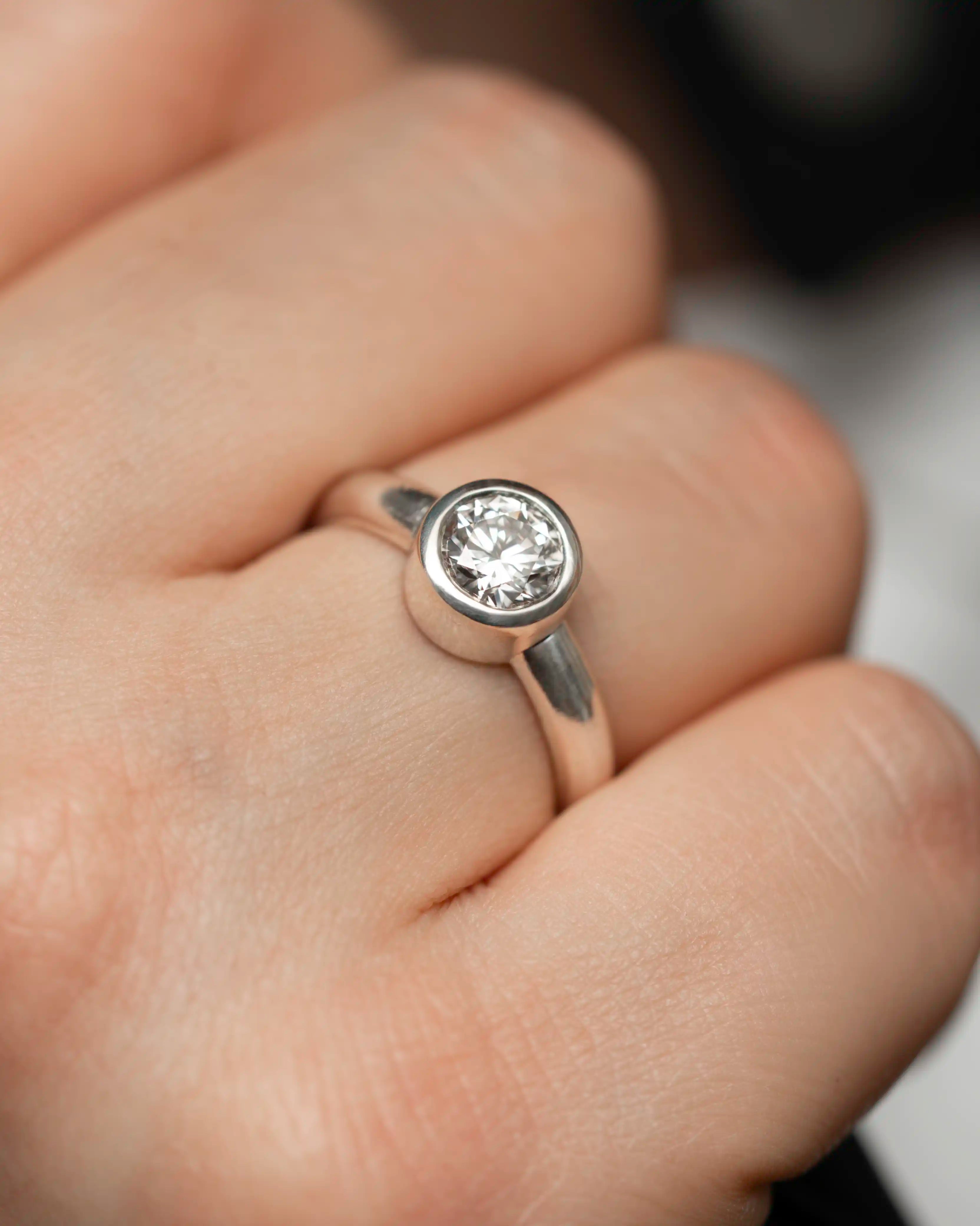 Anel Aspen - Diamante 1ct