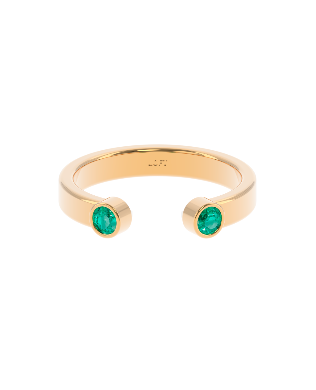 Anel Duo - Esmeralda