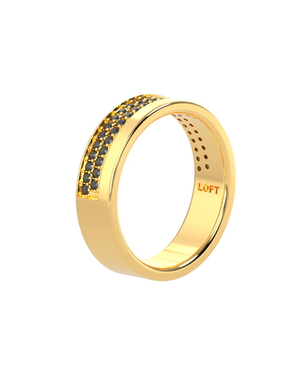 Anel Echo - Diamante Negro