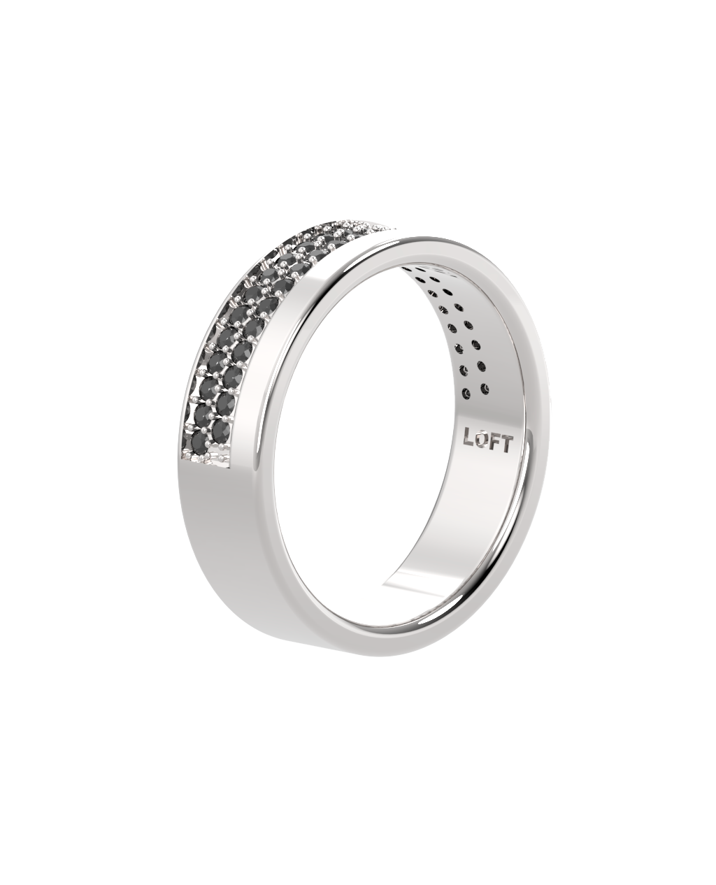 Anel Echo - Diamante Negro