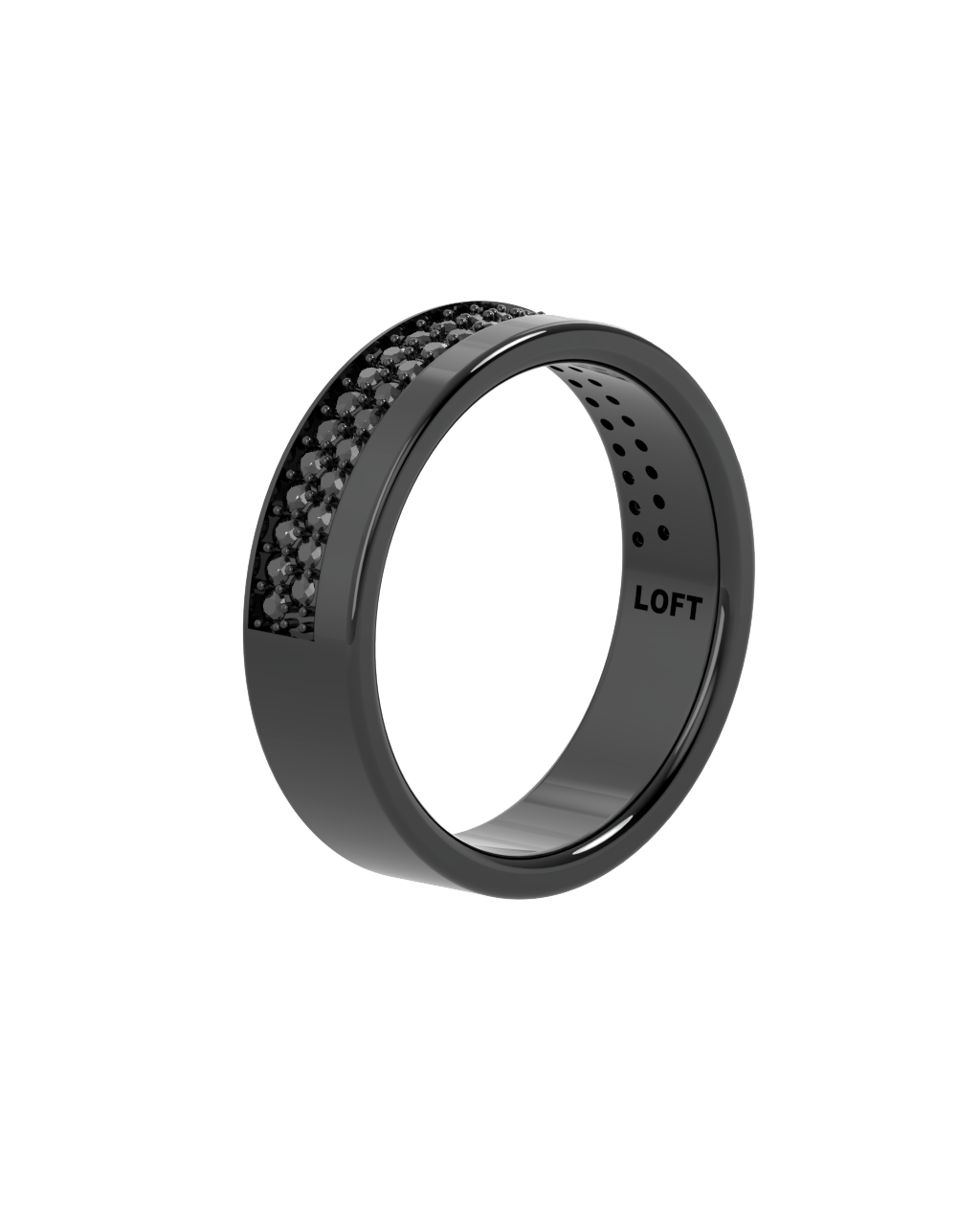 Anel Echo - Diamante Negro