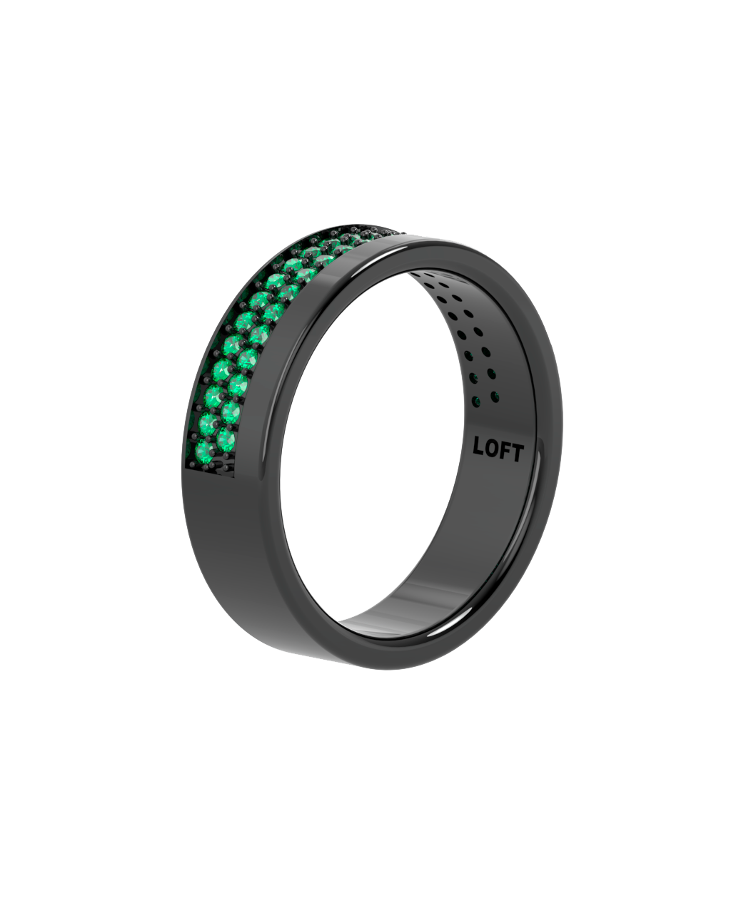 Anel Echo - Esmeralda