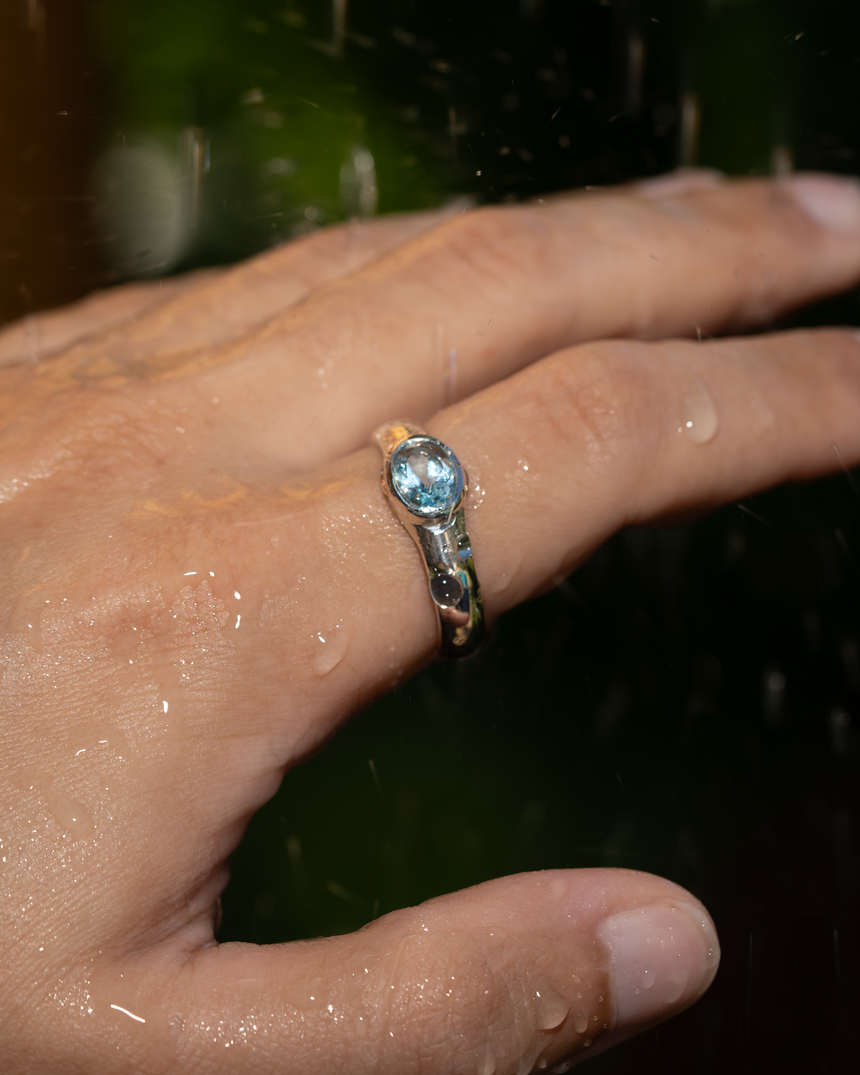 Anel Deep - Topázio Sky