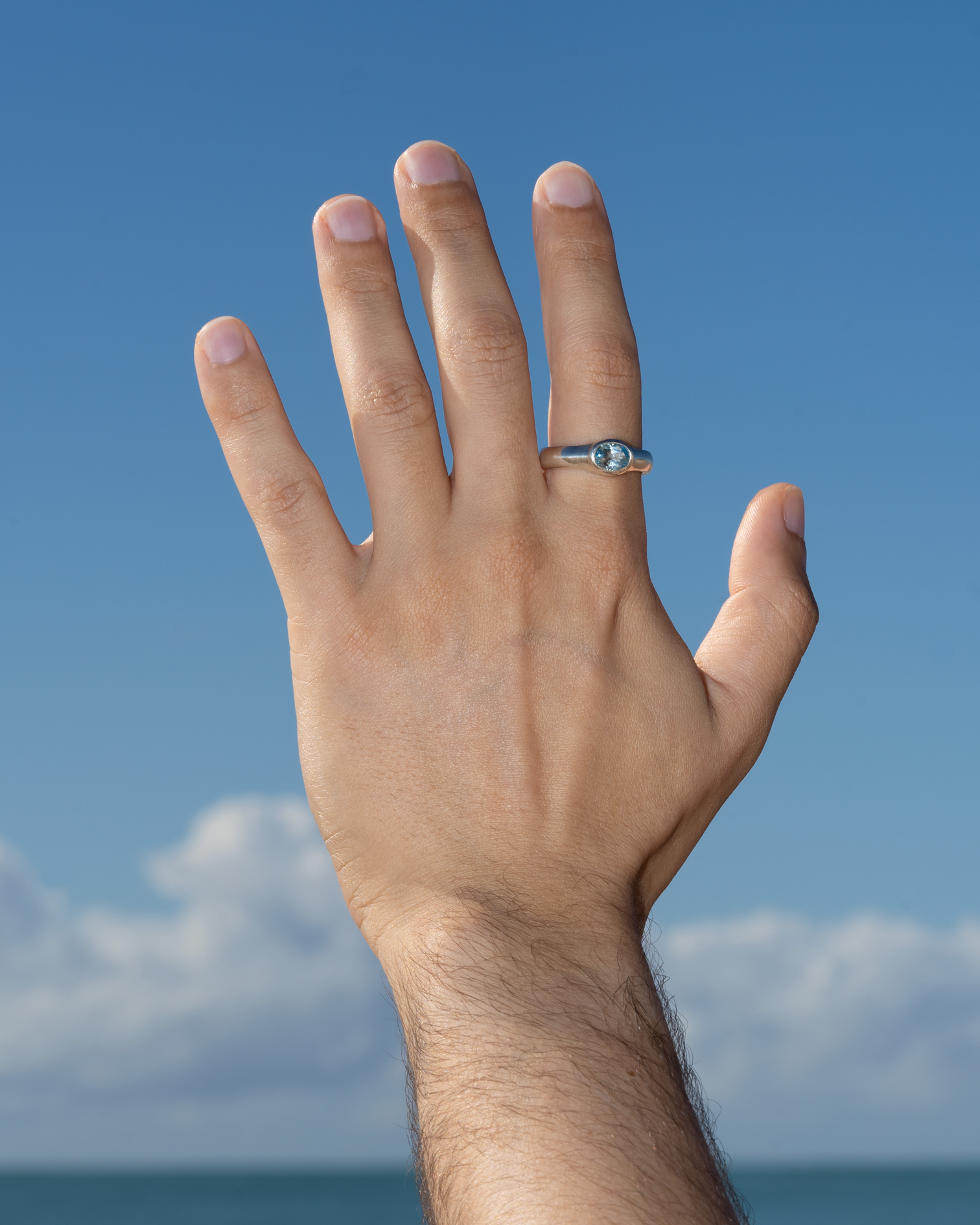 Anel Deep - Topázio Sky