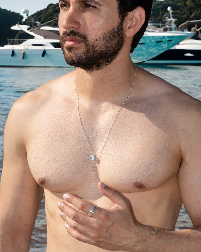 Anel Deep - Topázio Sky