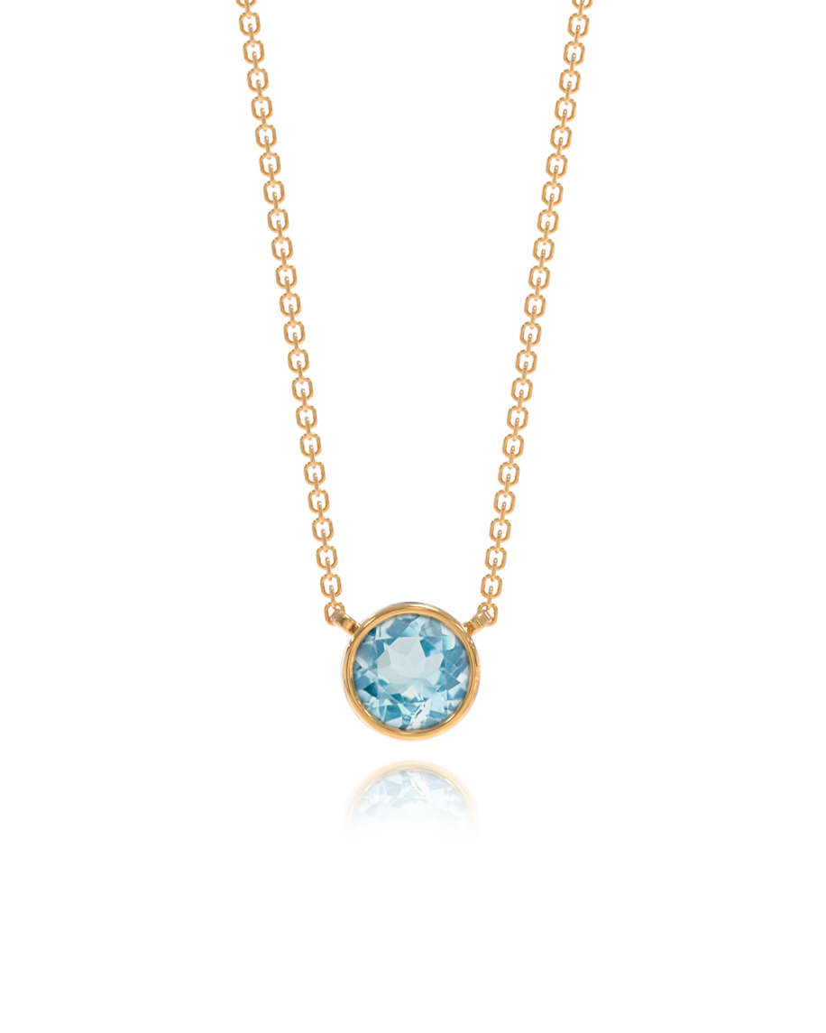 Colar Frame Topázio Sky