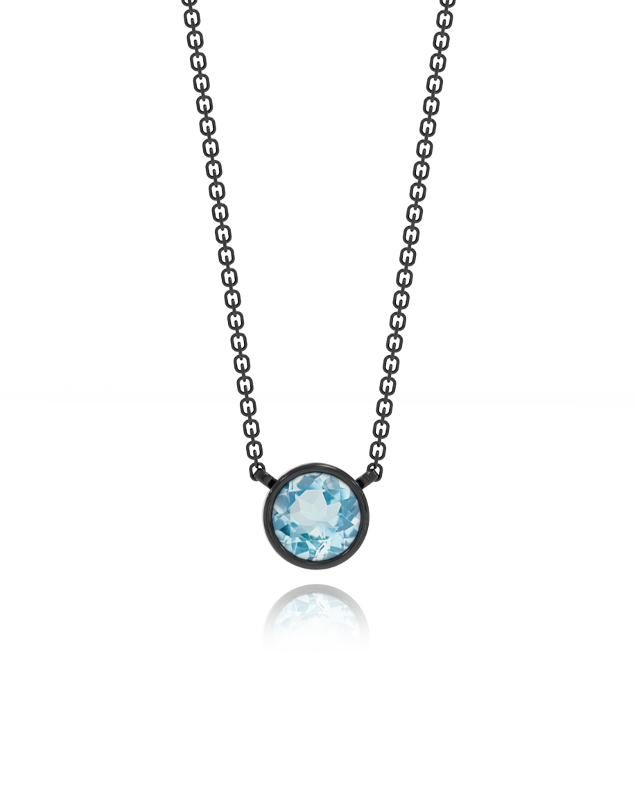 Colar Frame Topázio Sky