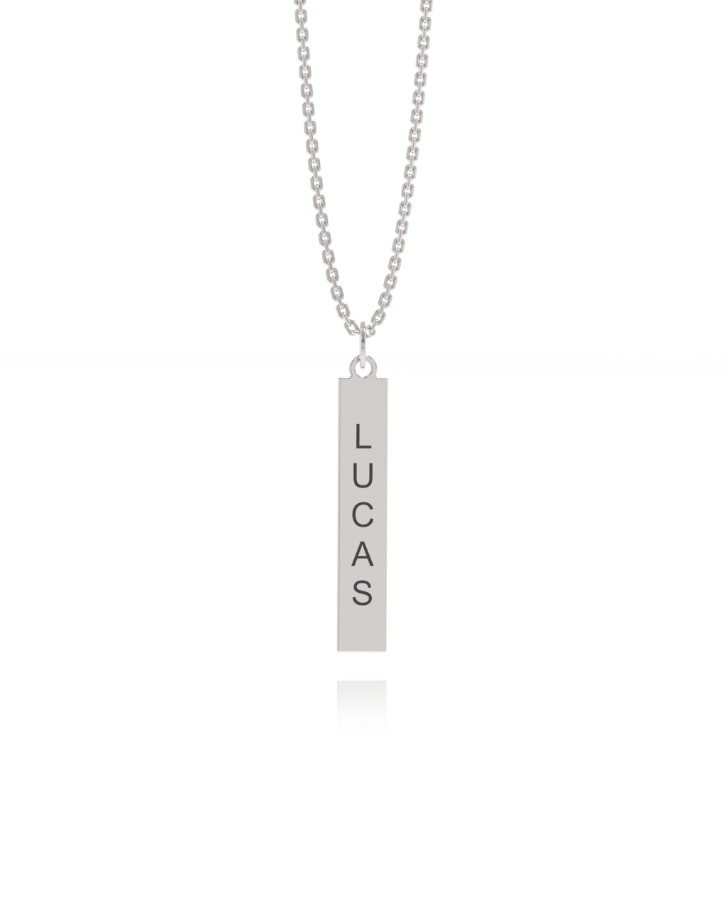 Colar Placa Nome Personalizado