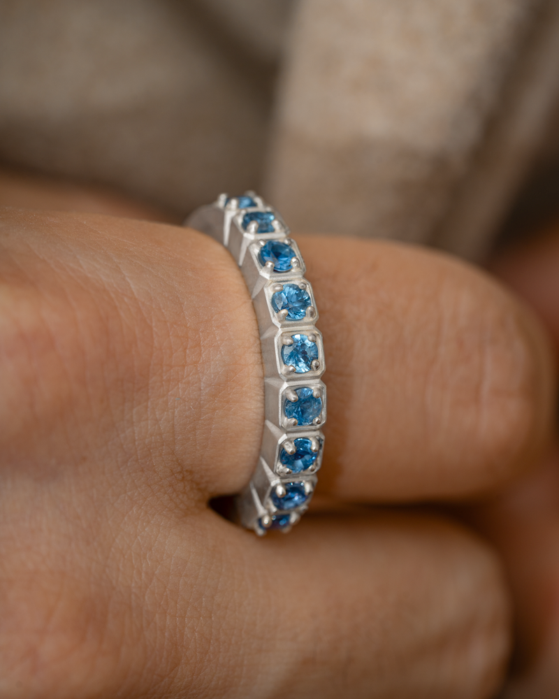 Anel Vendôme - Safiras