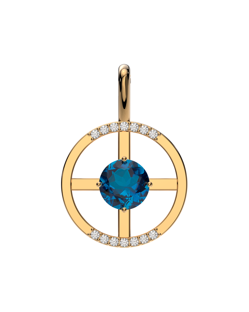 Pingente Arc - Topázio London + Diamantes