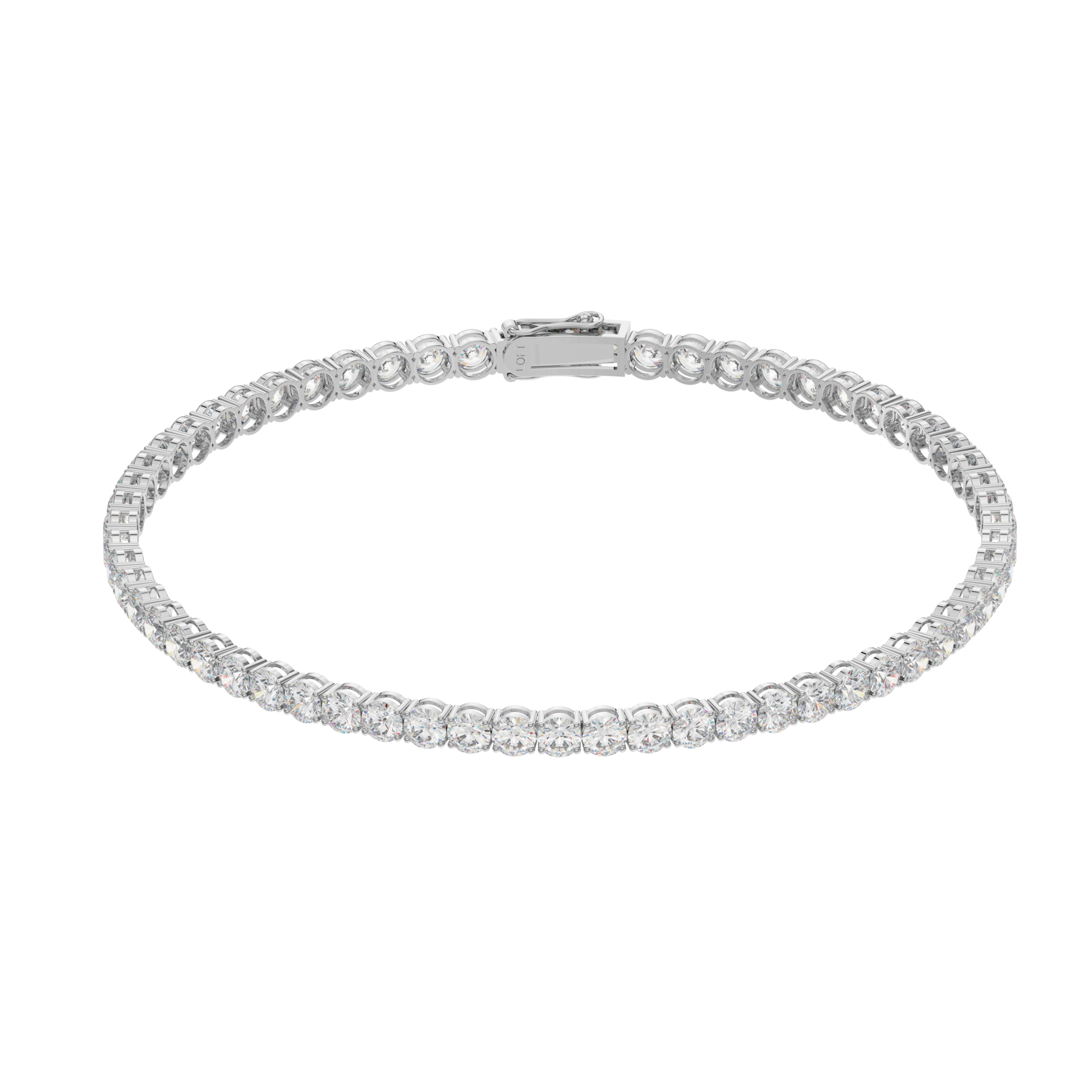Pulseira Riviera em Ouro 18k e Diamantes 3mm 10pts