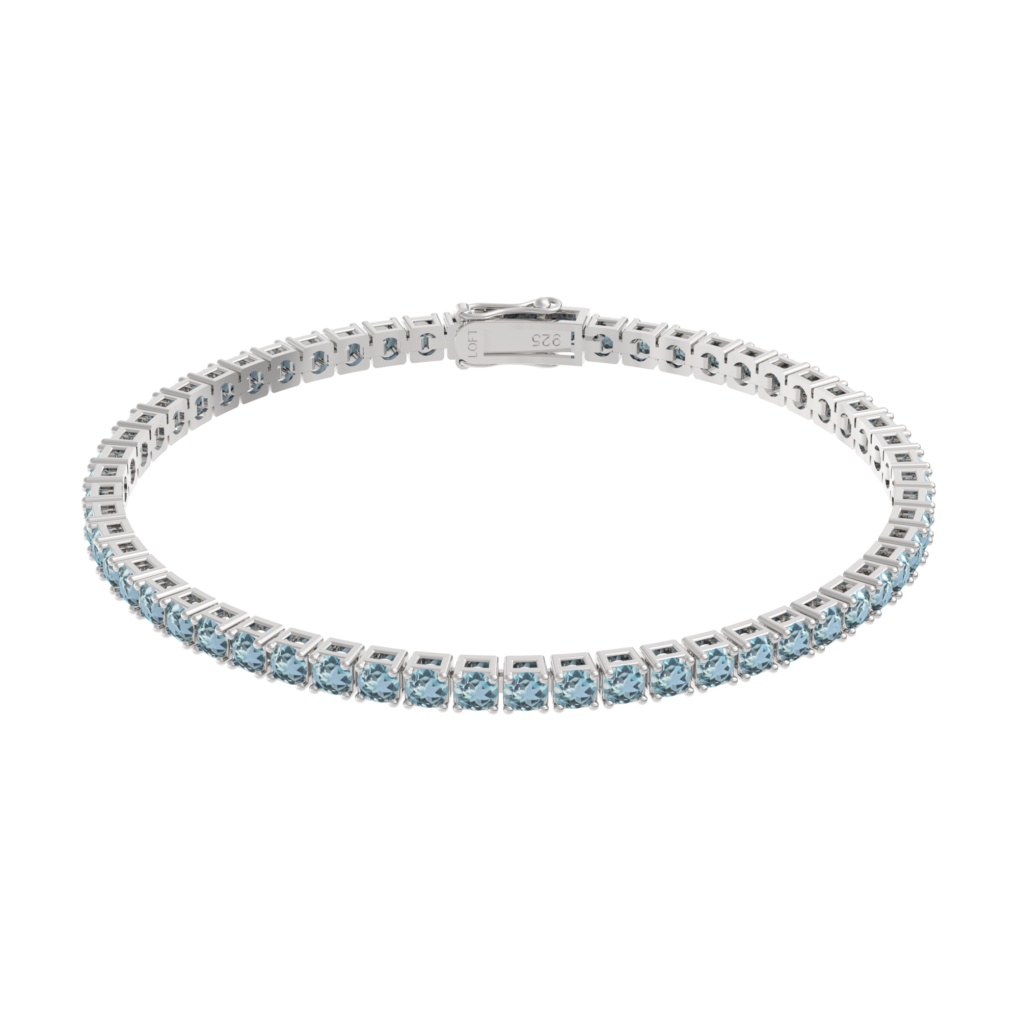 Pulseira Riviera Topázio Sky 3mm