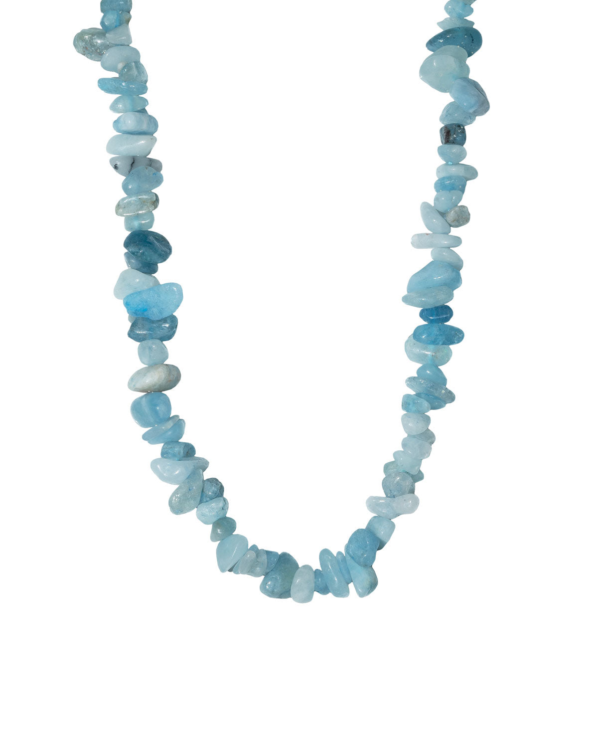 Colar Triton Cascalho - Água Marinha