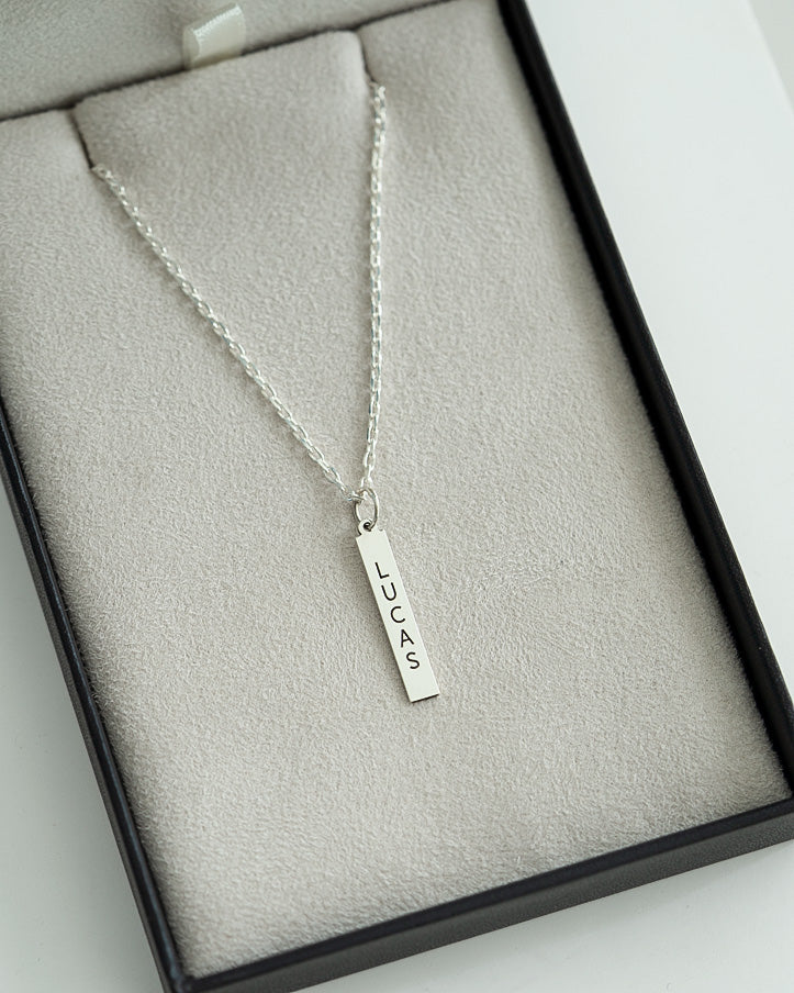 Colar Placa Nome Personalizado