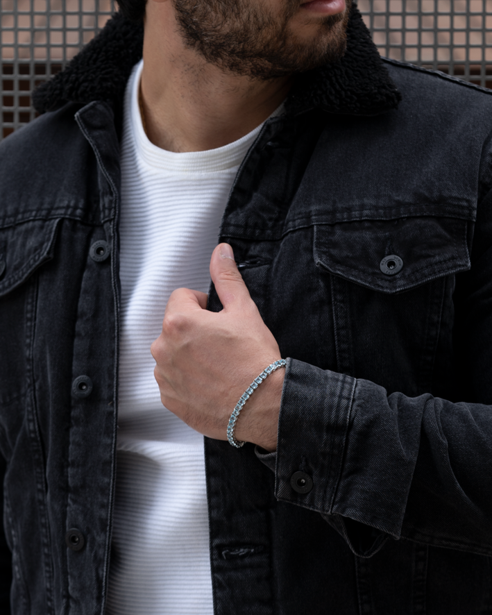 Pulseira Riviera Topázio Sky 4mm