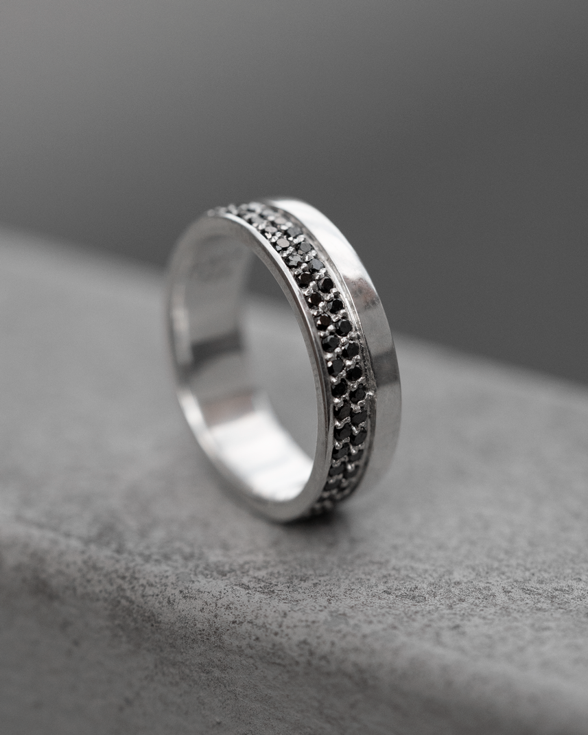 Anel Echo - Diamante Negro