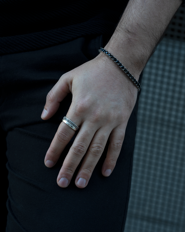 Anel Echo - Diamante Negro