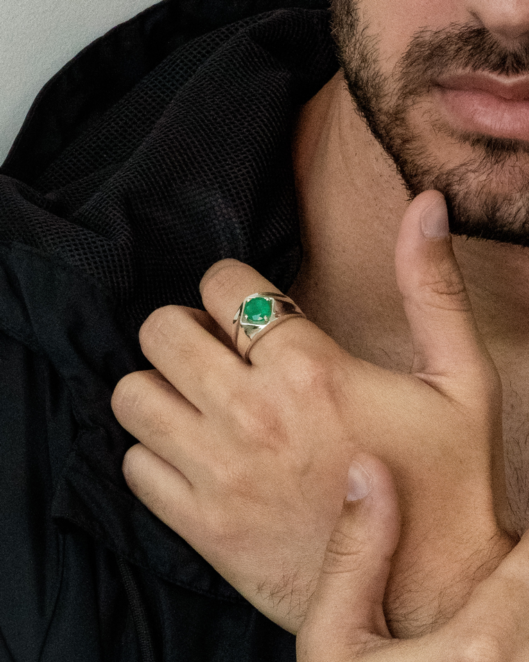 Anel Dubai - Esmeralda