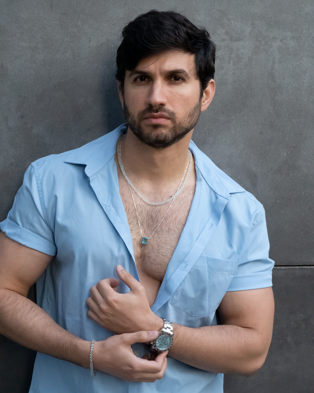 Colar Triton - Água Marinha