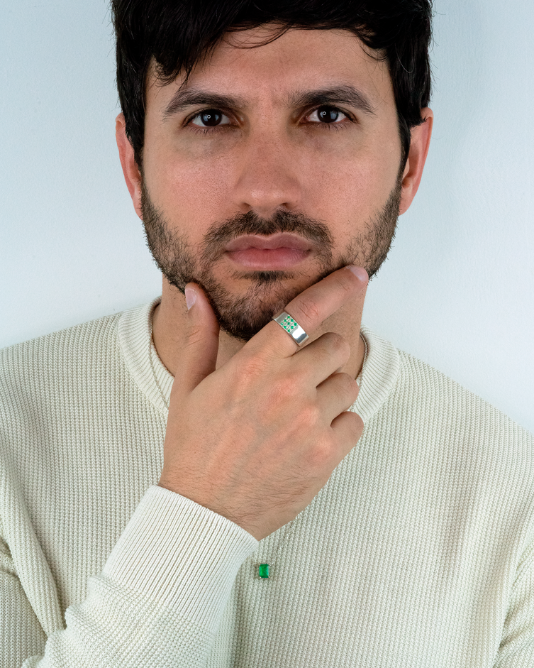 Anel Neuf - Esmeralda