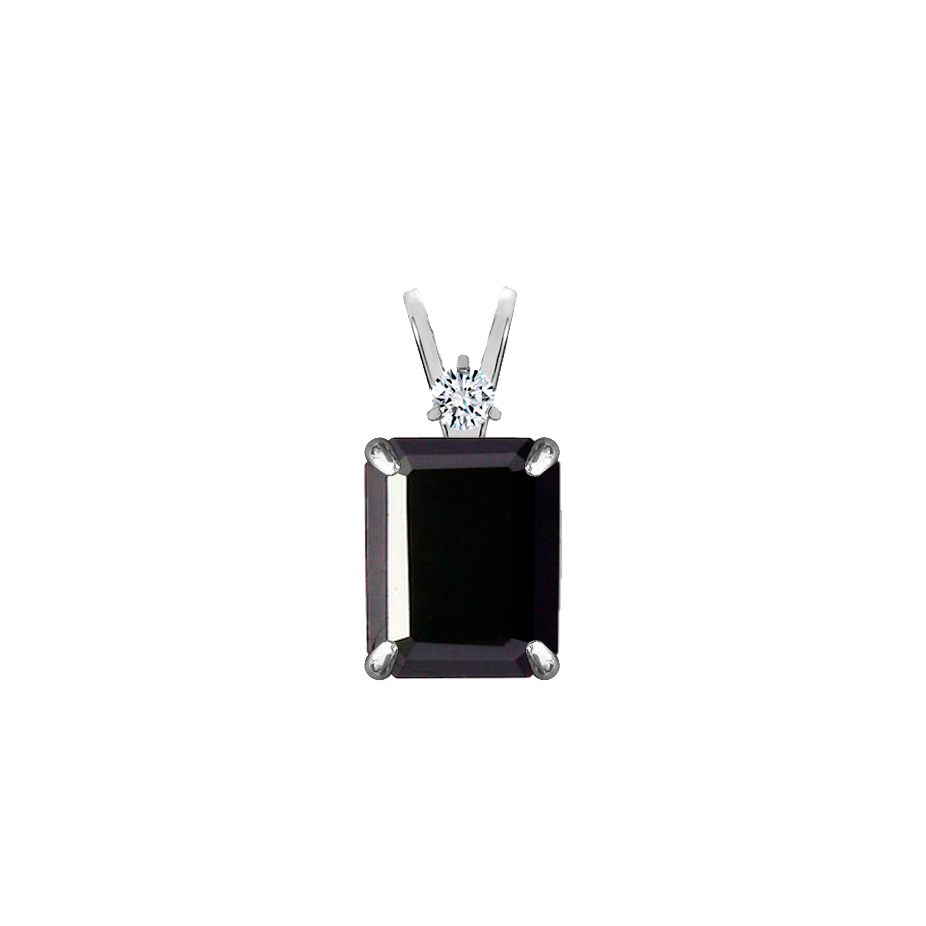 Pingente Ônix + Diamante