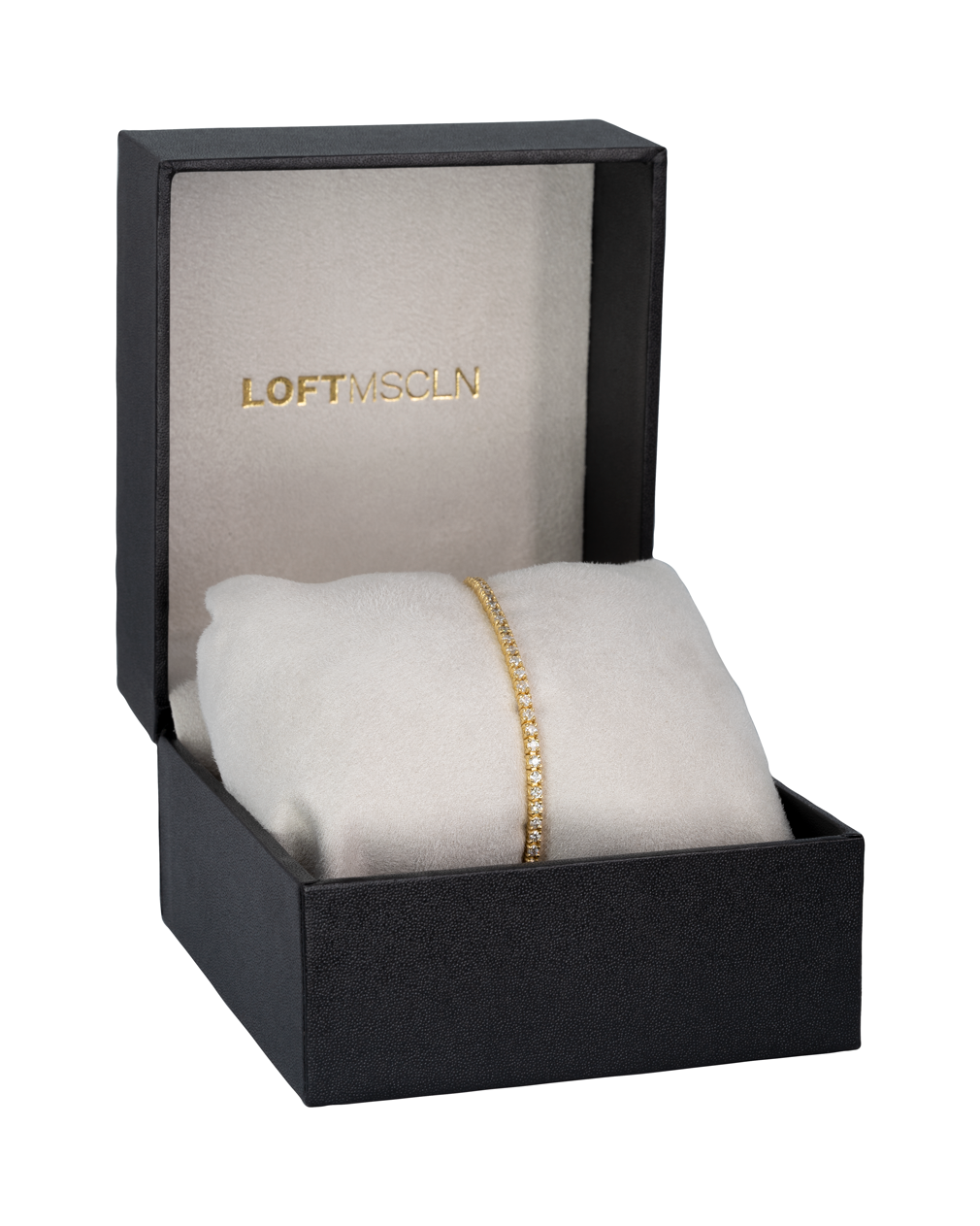 Pulseira Riviera em Ouro 18k e Diamantes 2mm 3pts