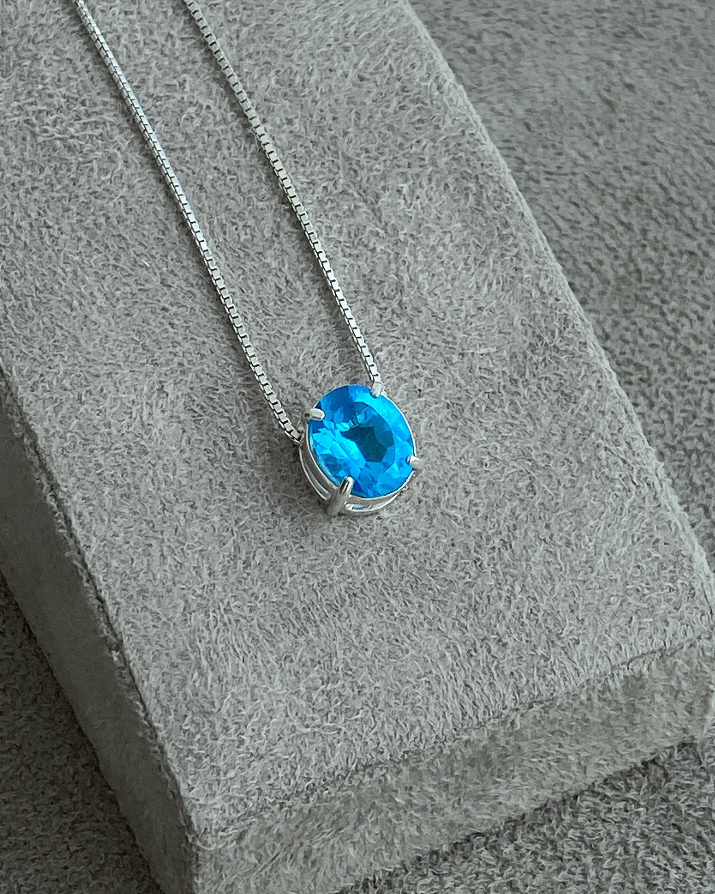 Colar Topázio Swiss Oval