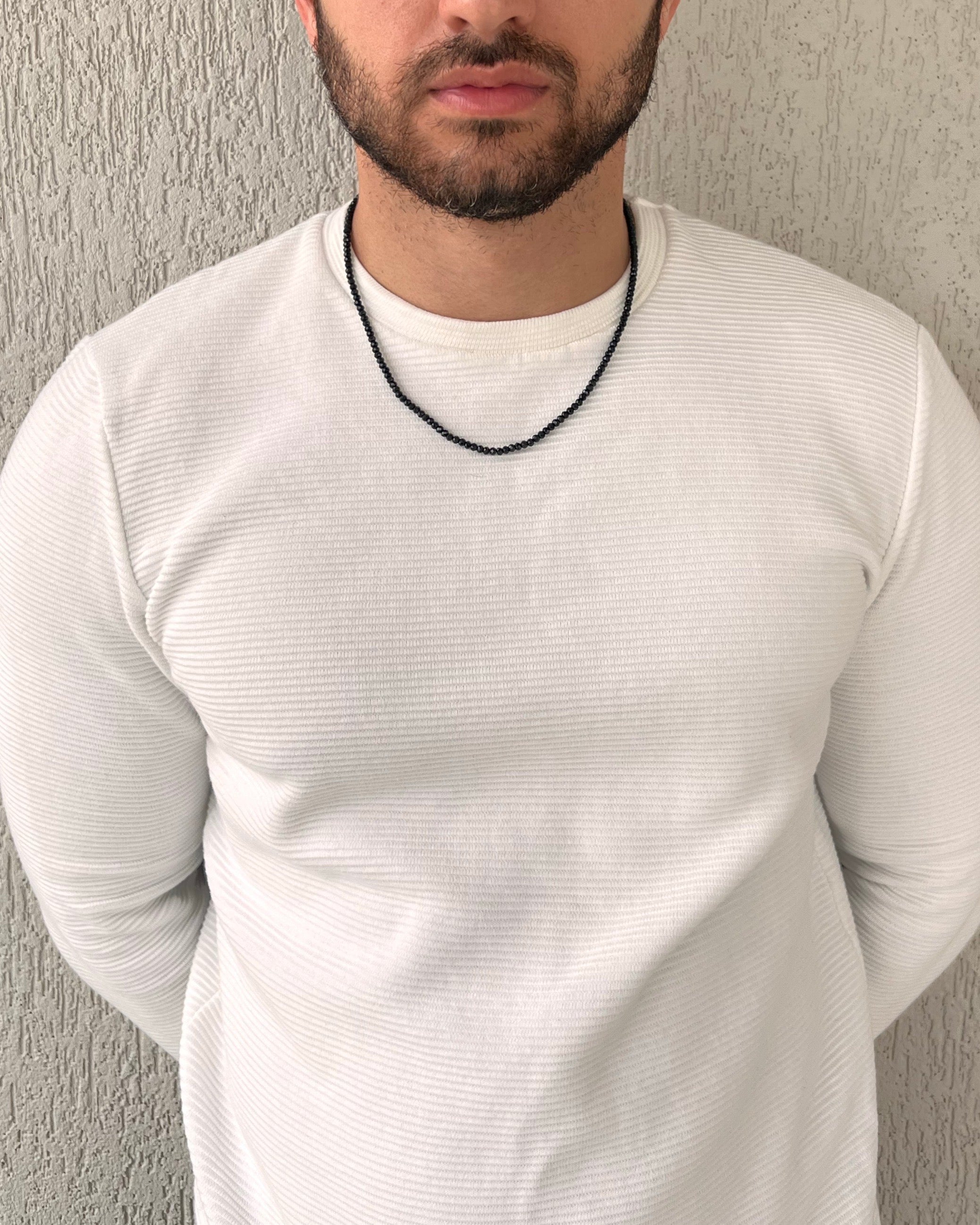 Colar Triton - Espinélio Negro