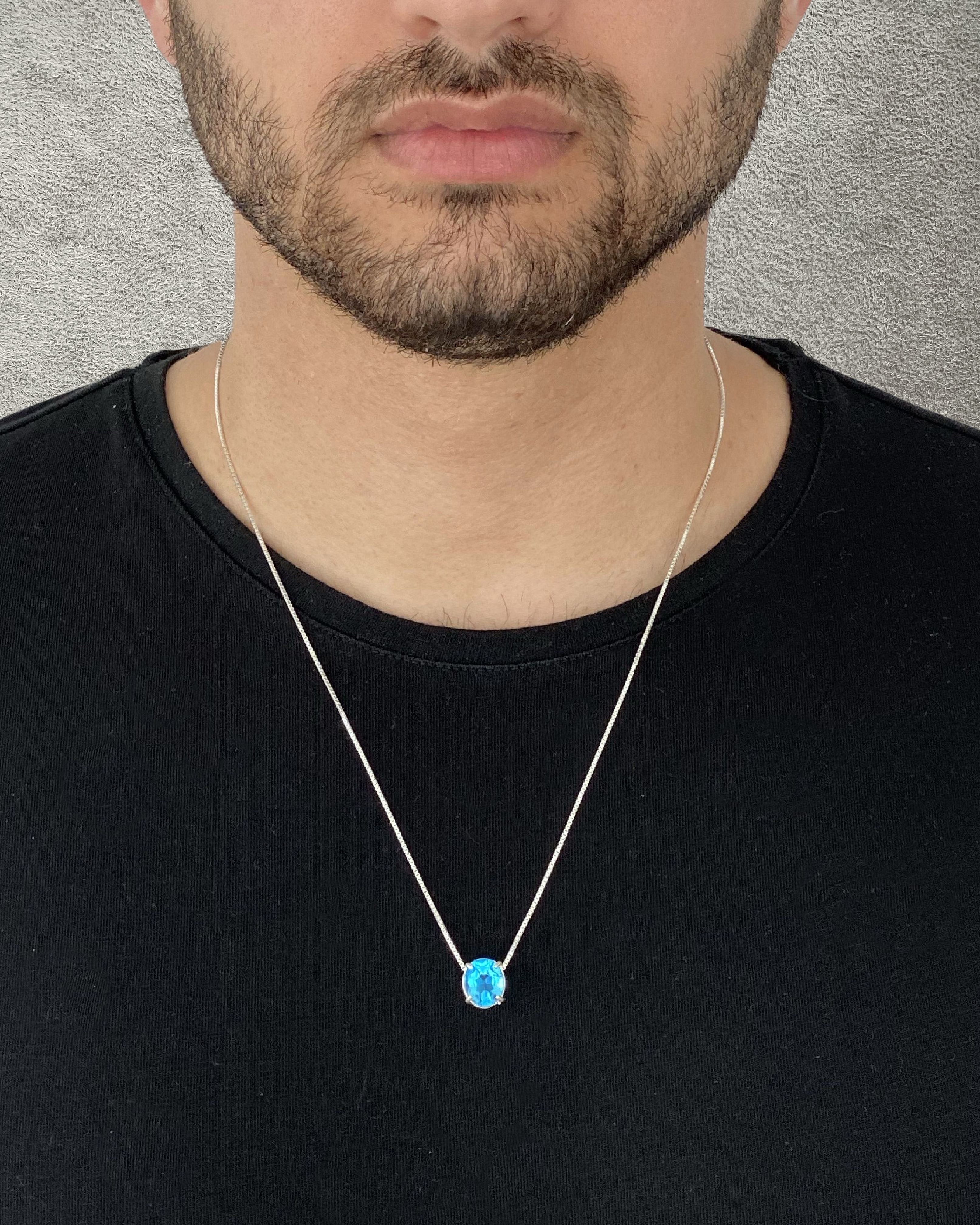 Colar Topázio Swiss Oval