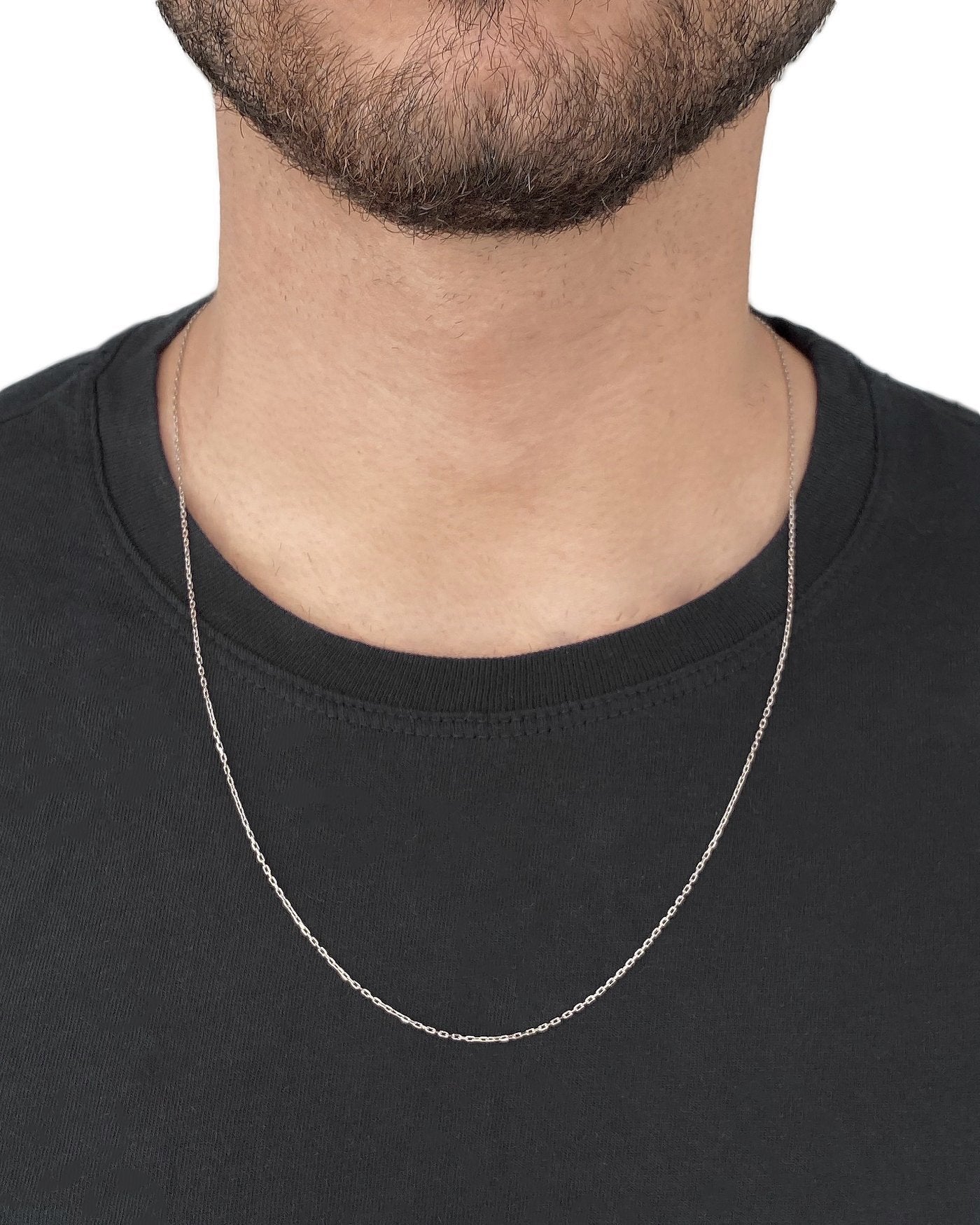 Corrente Cadeado – Ouro 18k Branco