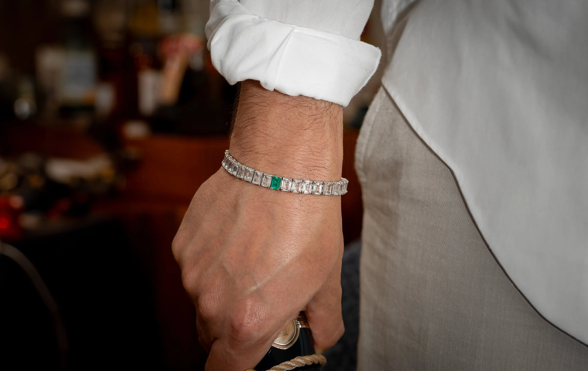 Pulseiras Rivieras com Pedras Naturais