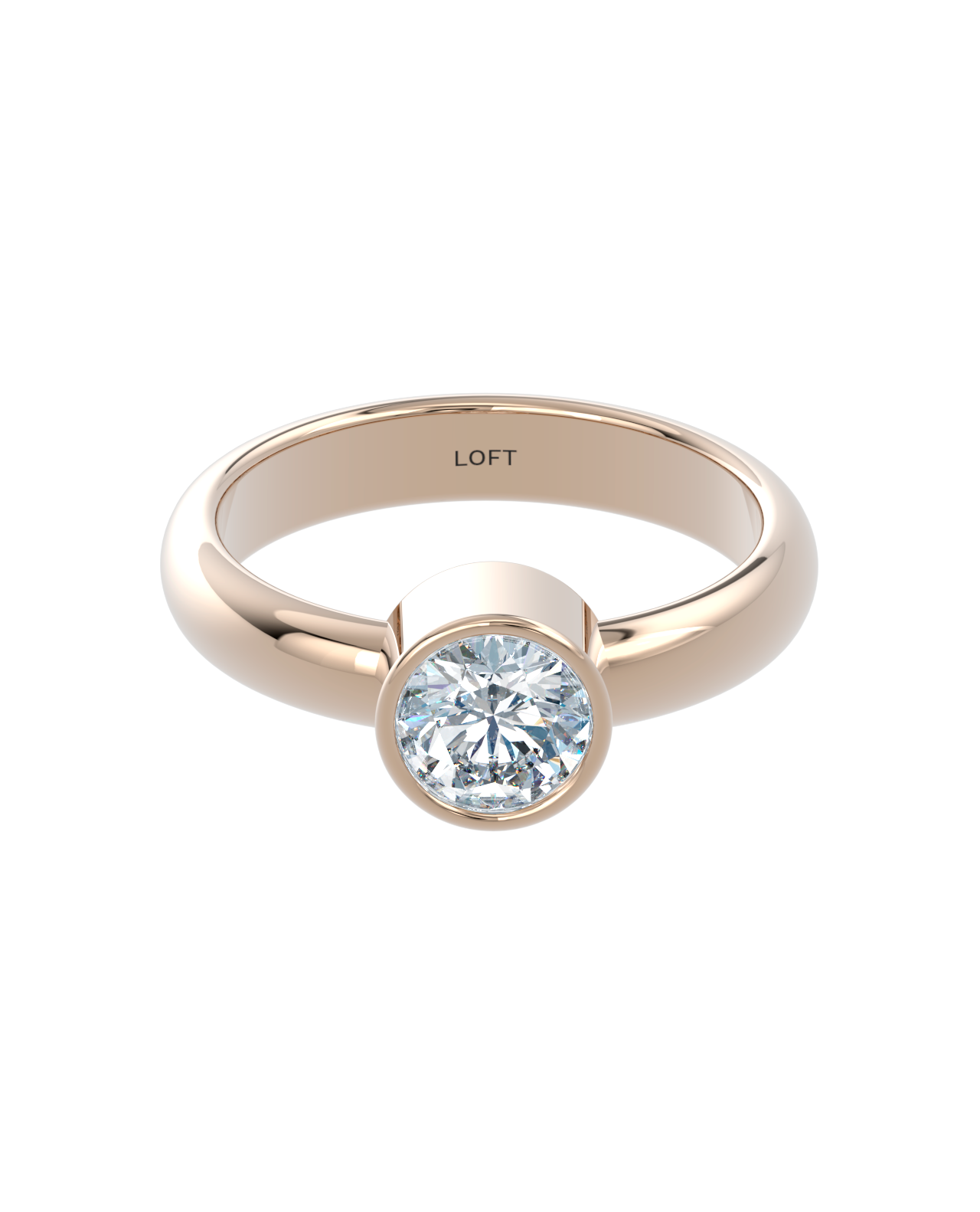 Anel Aspen em Ouro Imperial 18k com Diamante 1ct