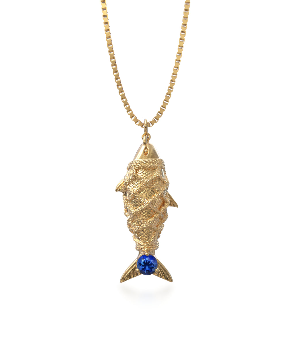 Colar Sardine - Safira