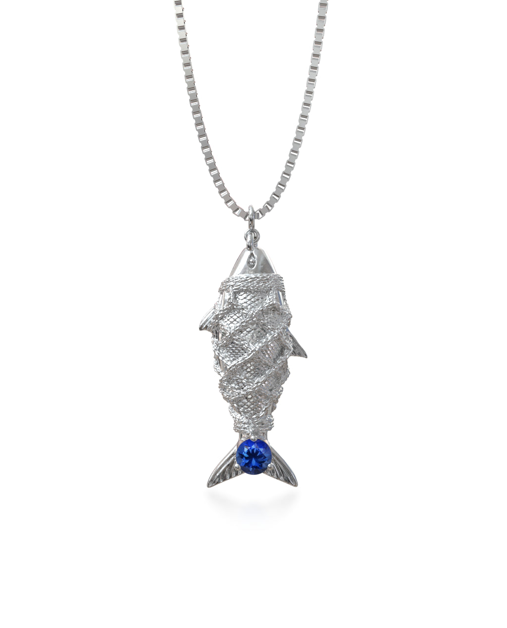 Colar Sardine - Safira