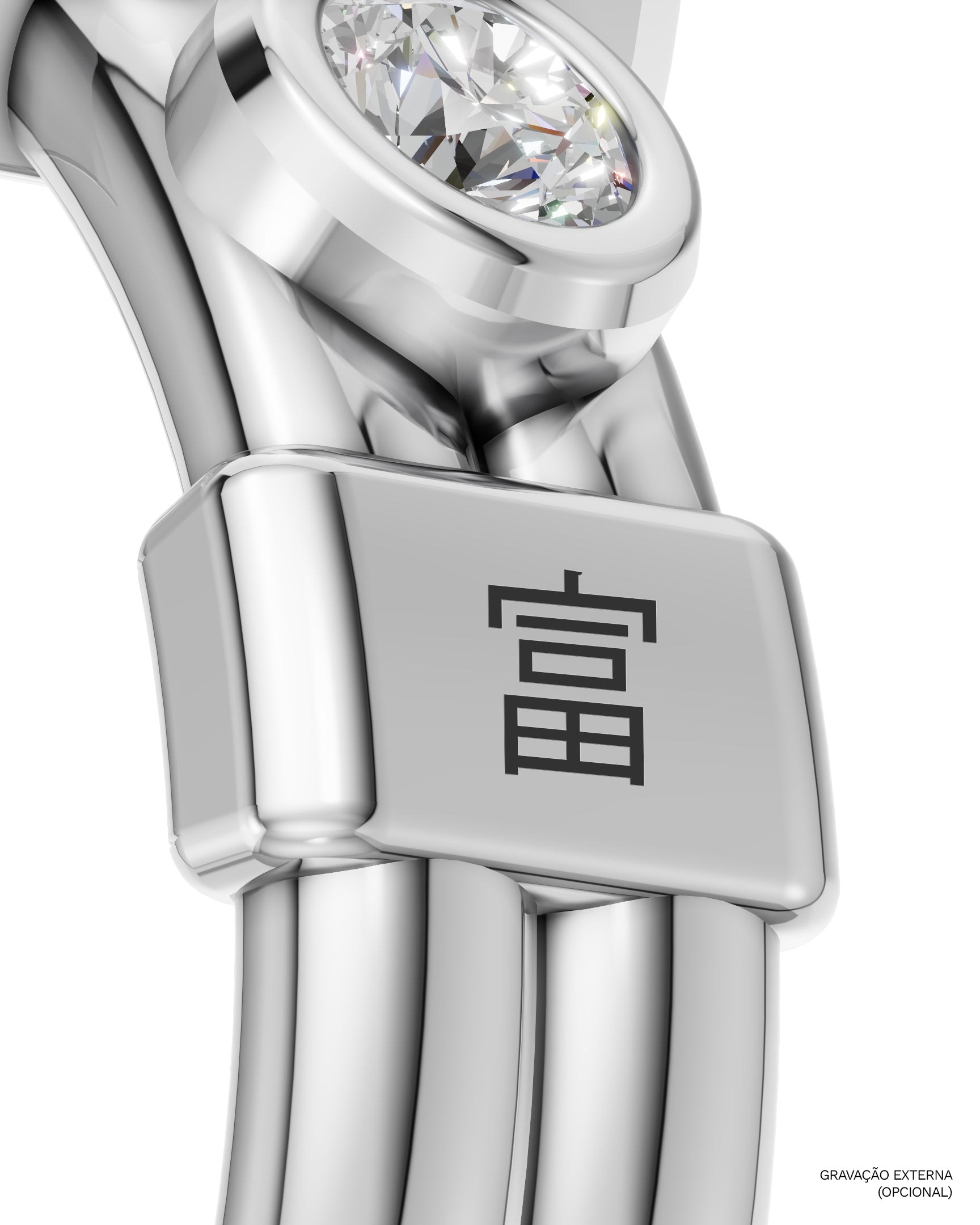 Anel Tokyo 東京 - Topázio London + Diamantes