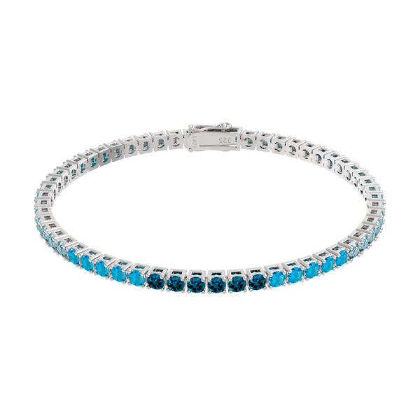 Pulseira Riviera Degradê Azul 3mm