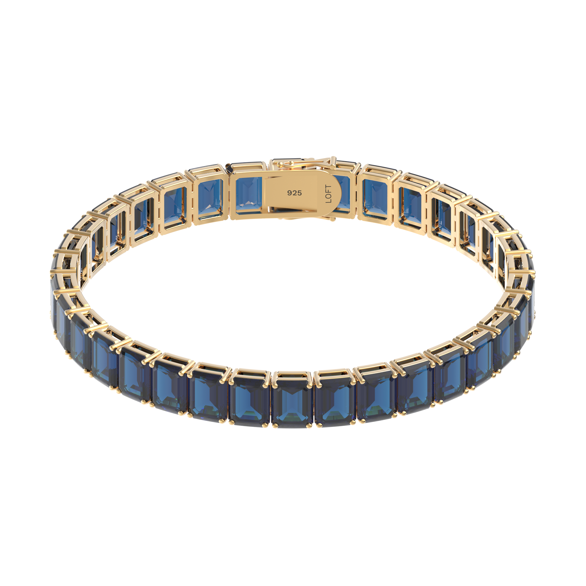 Pulseira Riviera Topázio London Retangular 4x6mm