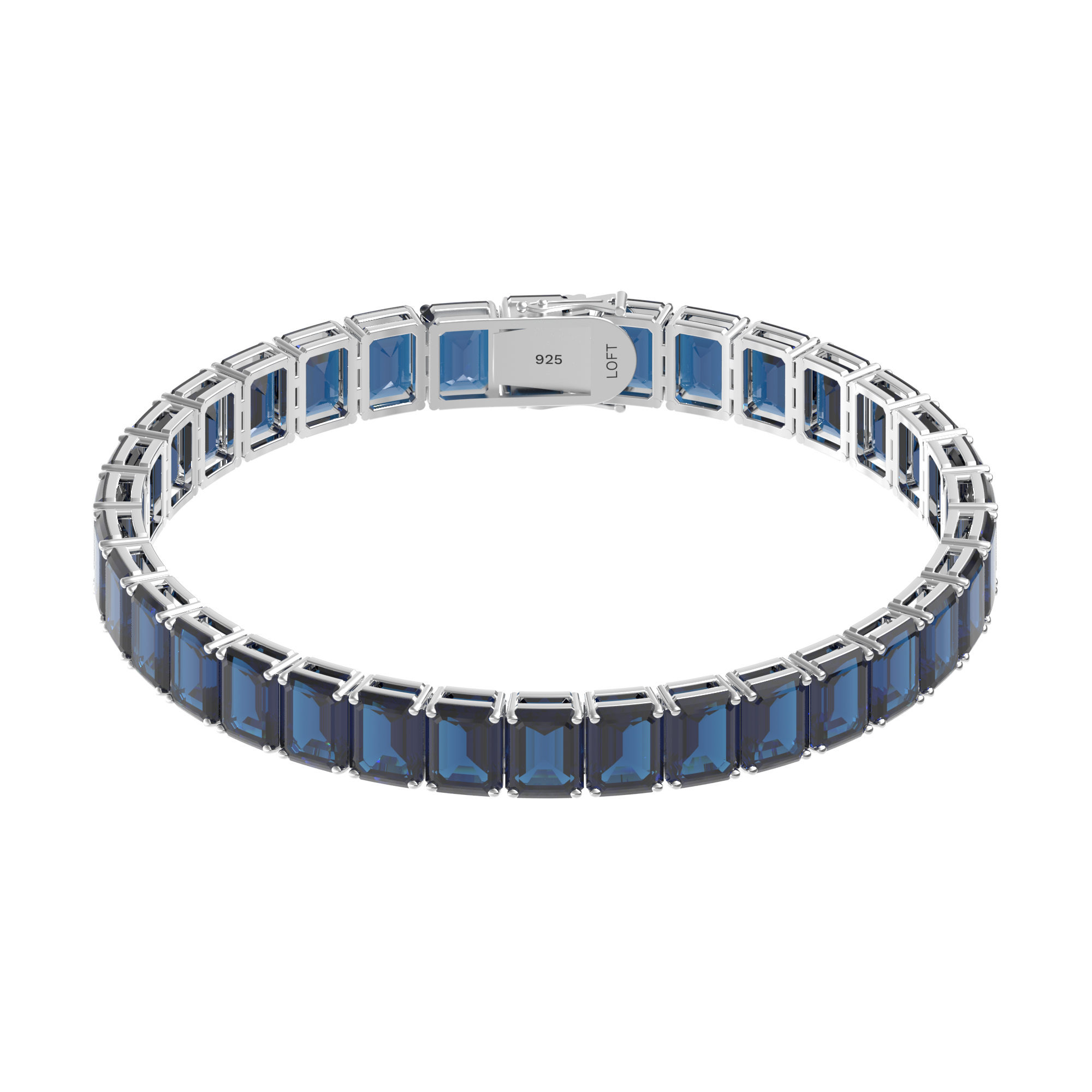 Pulseira Riviera Topázio London Retangular 4x6mm