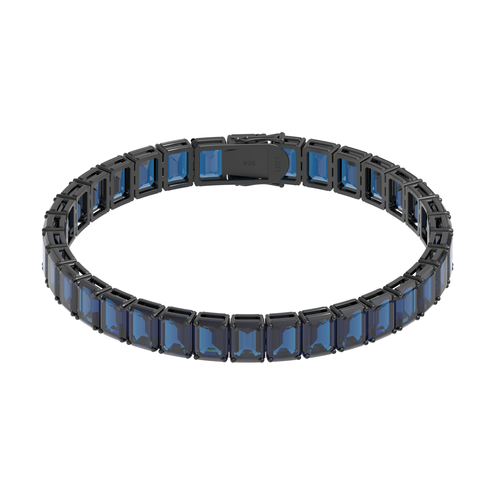 Pulseira Riviera Topázio London Retangular 4x6mm