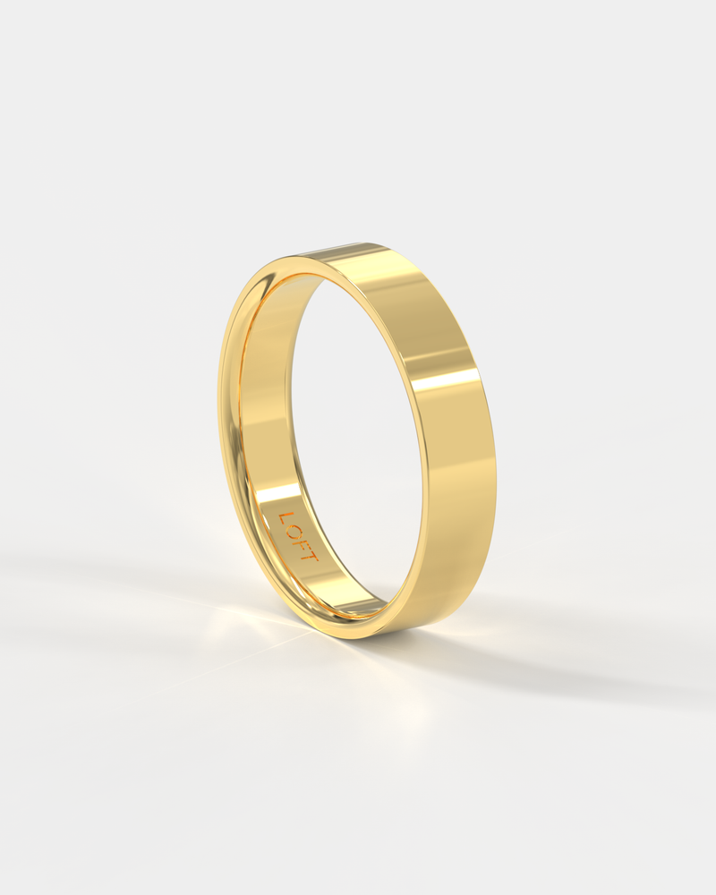 Aliança em Ouro 18k - Média Clássica