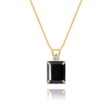 Colar Ônix + Diamante